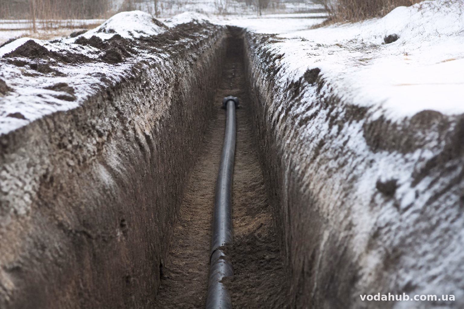 Яка глибина промерзання грунту потрібна для укладання водопровідних труб